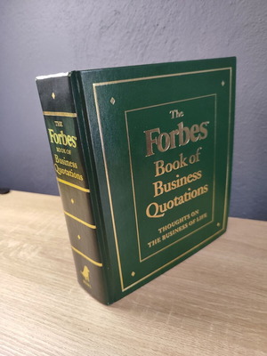 The Forbes Book of Business Quotations luxury edition 1997 like new