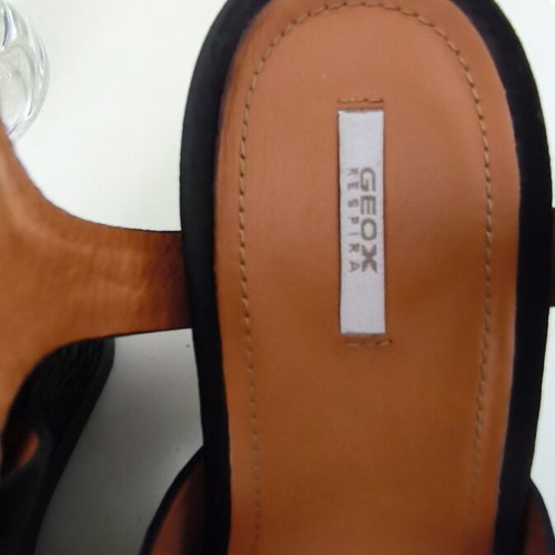 Geox D Sophie A platform sandals like new, size 41, black leather