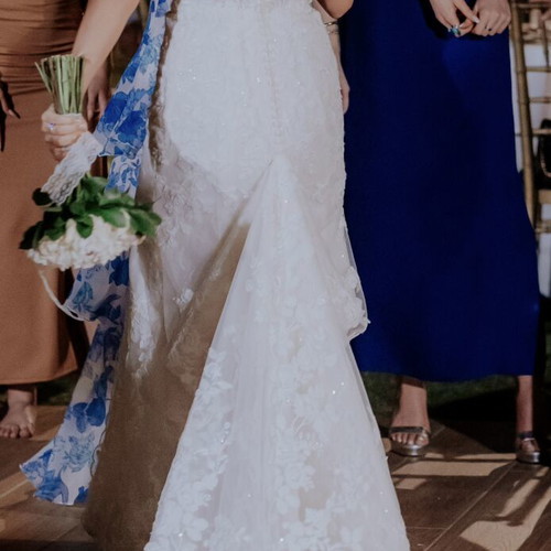Rosa Clara Wedding Dress like new, detachable sleeves, ivory