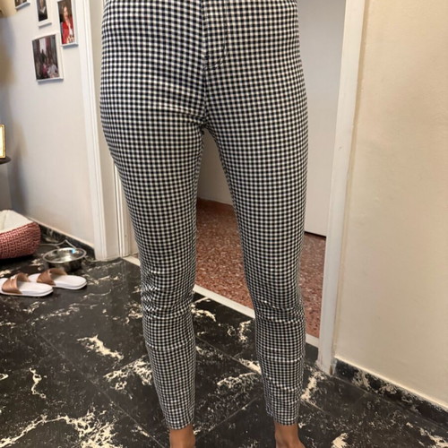 Stradivarius checked denim pants size S like new