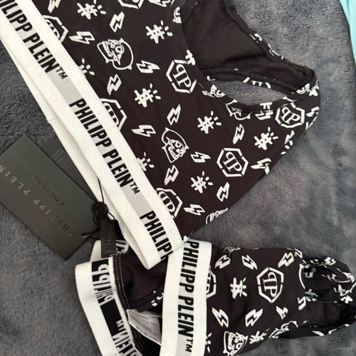 Philipp Plein underwear women 2 bras large new black and white