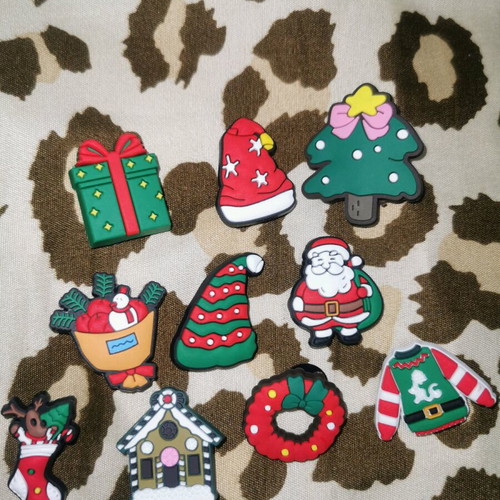 Christmas charms for Crocs new, pack of 10 pieces