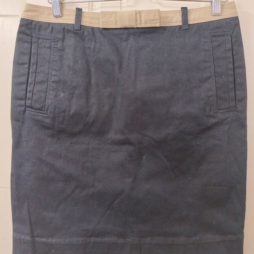 Henry Cottons cotton skirt like new, beige and blue, size XXL