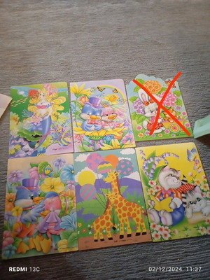 Letter covers like new, set of 5 pieces