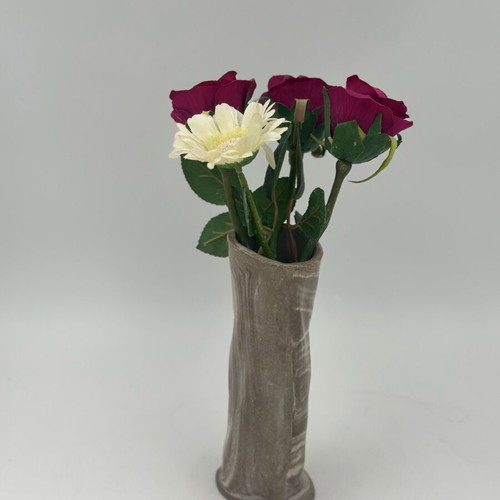 Handmade ceramic vase marble effect new