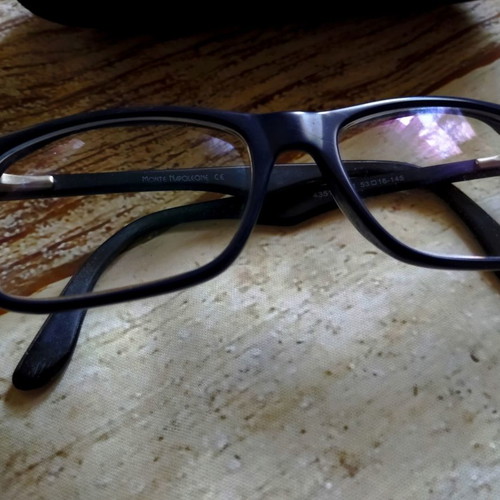 Monte Napoleone prescription glasses used, blue, men's, with free CD