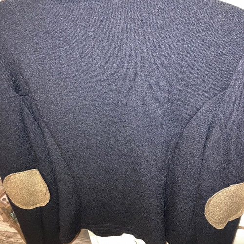 Italian women's Asley jacket new, dark blue with camel lining