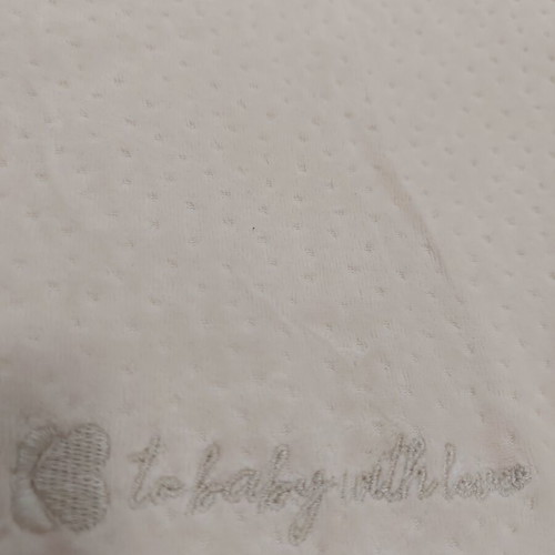 Changing mat with removable velour cover