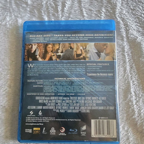 Obsessed Blu-Ray used with Greek and Bulgarian subtitles