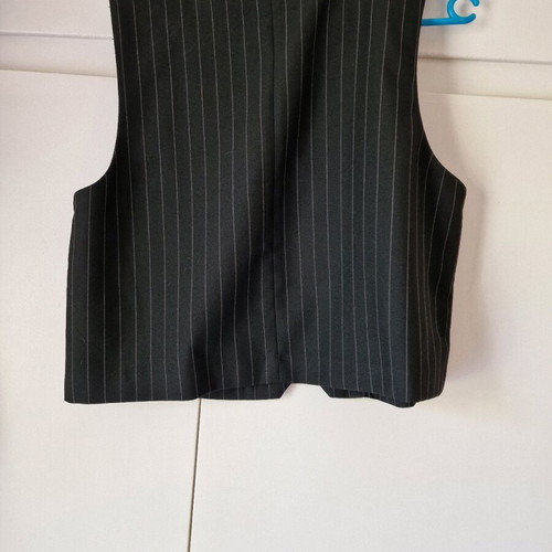 Unisex vest H&M new, black with thin stripes