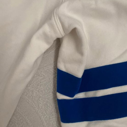 Lacoste joggers white with blue stripe