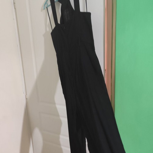 Linen jumpsuit Mango like new, black, size L