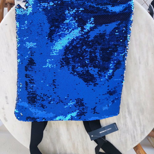 Blue sequin shoulder bag new