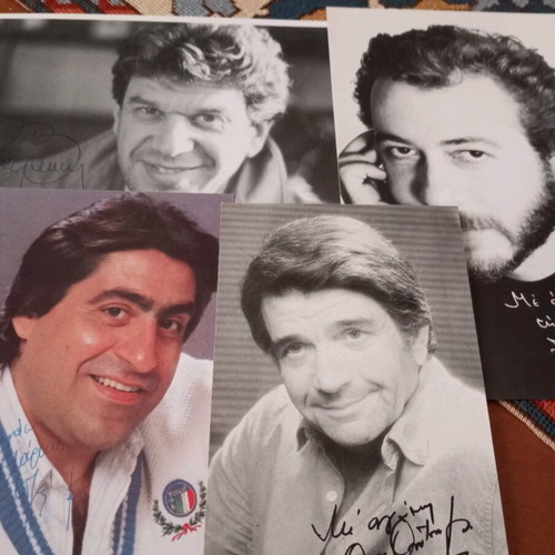 Autographs like new from Gr. Valtinos, G. Vouros, M. Leze and Angelos Antonopoulos