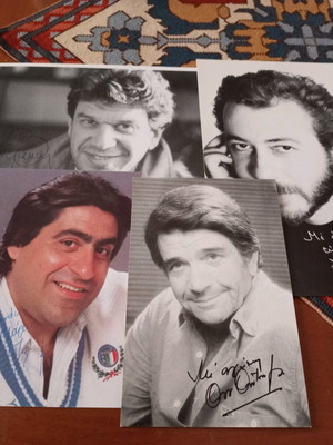 Autographs like new from Gr. Valtinos, G. Vouros, M. Leze and Angelos Antonopoulos