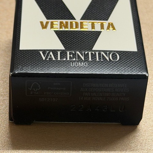 Valentino Uomo Vendetta Eau de Parfum mini bottle