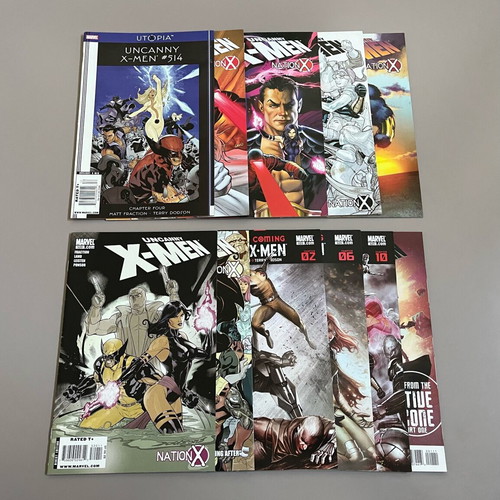 Uncanny X-Men lot of used issues #514, 515, 517-520, 522-525 & Annual #3