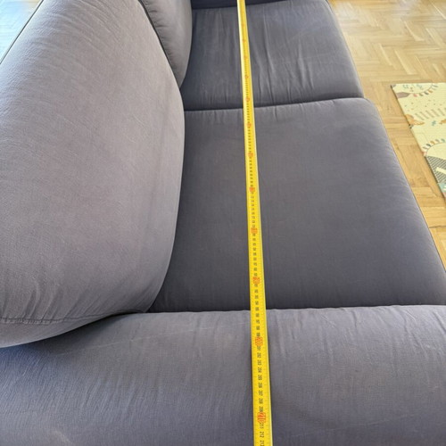 3-seater sofa used with cover and cushions