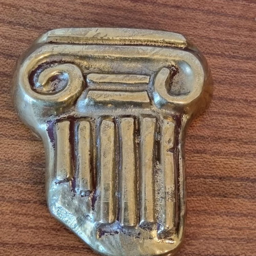Bronze Ionic column used, old piece