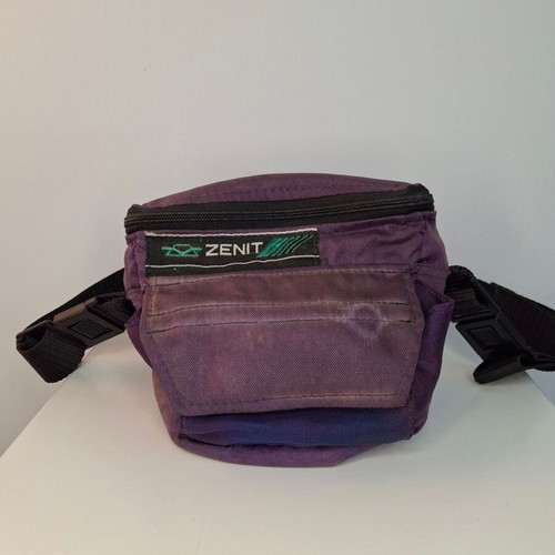 Zenit 12XP analog SLR camera with Helios-44M-4 58mm lens and carrying case