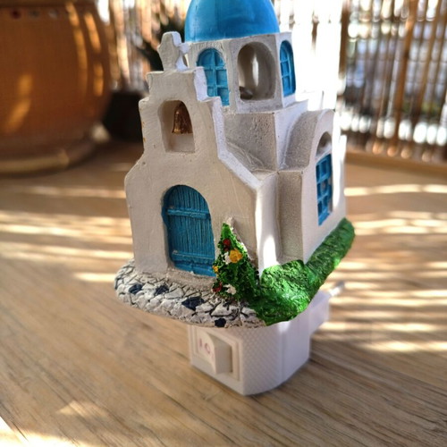 Night light used with decorative island church gypsum