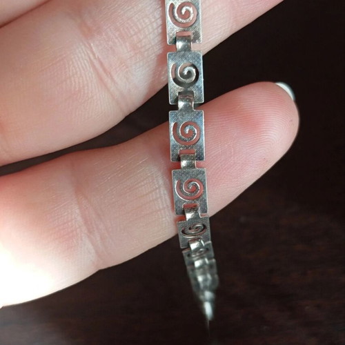 Silver handmade bracelet 925, new, 19 cm