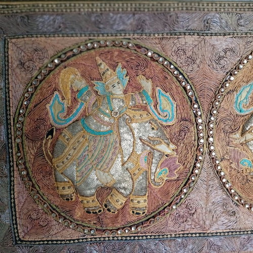 Embossed embroidered painting like new