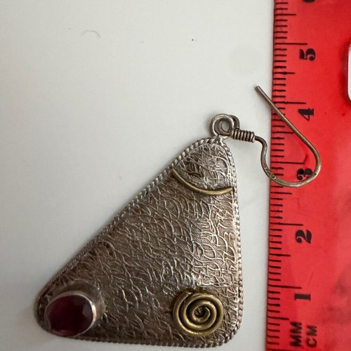 Silver earrings like new, handmade from Egypt