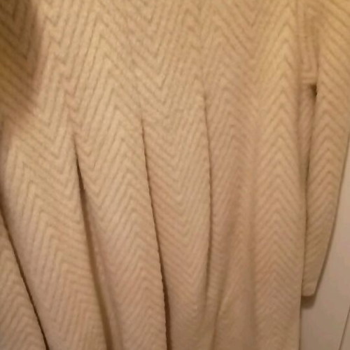 Cream long coat like new, size XXL