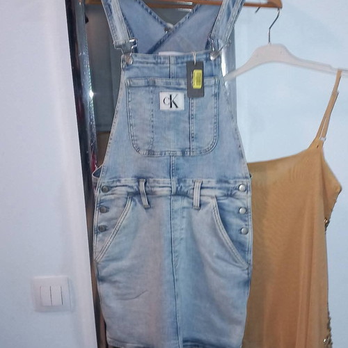 Calvin Klein overall dress new authentic