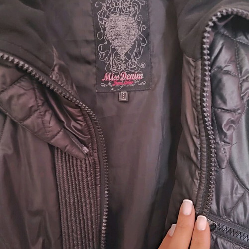 Miss Denim jacket small, like new, black