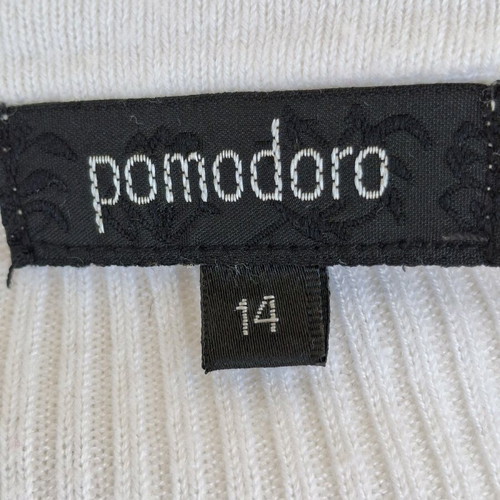 Pomodoro knitted sweater white XL like new