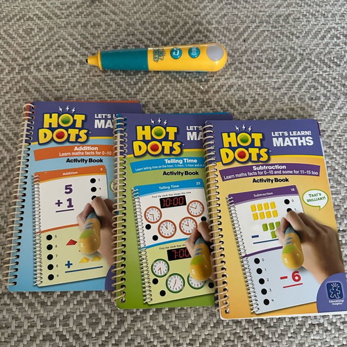 Hot Dots STEM activities like new, learning math and time