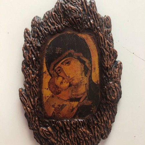 Panagia and Christ Icon used, 15cm x 25cm
