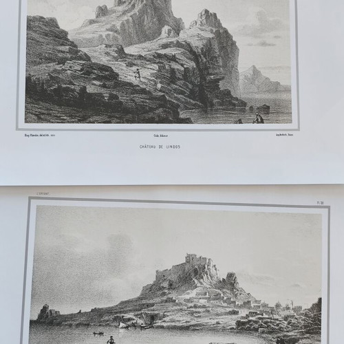 Collection of 12 Famous Rhodes Engravings like new, full set