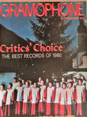 Gramophone Magazine used, December 1980, Critics' Choice