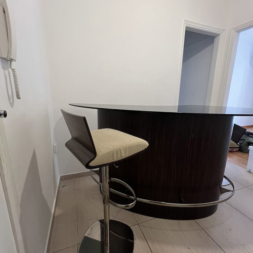 Bar furniture with 2 stools used