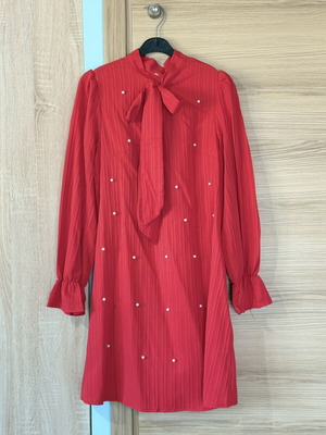 Red dress like new, one size