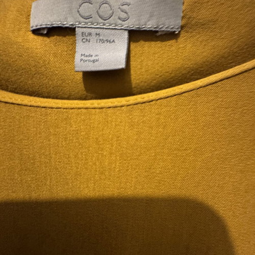 COS Mustard Yellow Blouse size M like new