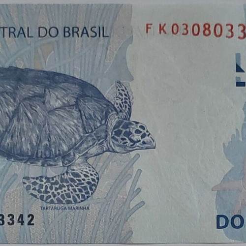 Βραζιλία 2 Reais χαρτονόμισμα 2010, ακυκλοφόρητο