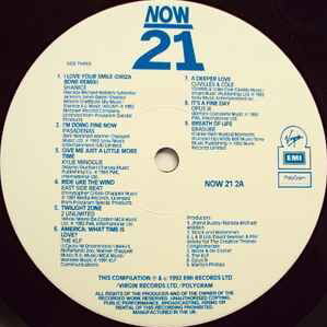 Now That's What I Call Music! 21 vinyl record used, electronic