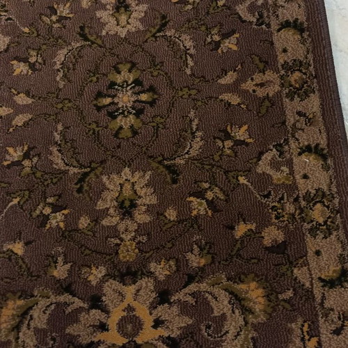 Runner 0.65m dark brown, 80% acrylic 20% wool new