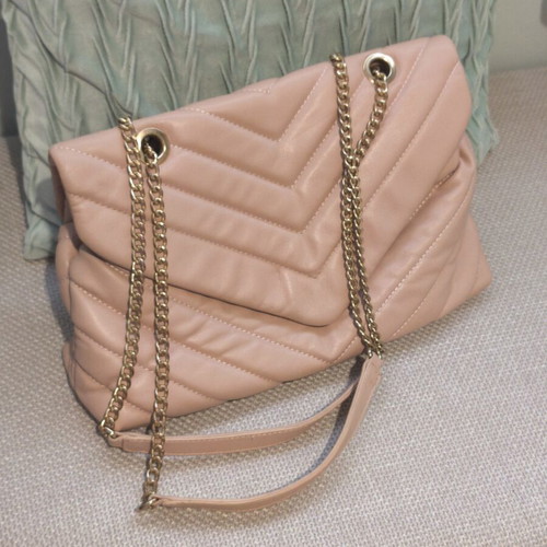 Large nude shoulder bag like new, very spacious