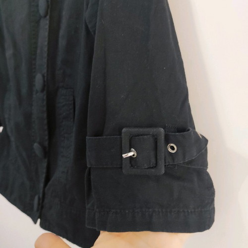 Women's trench coat black Small in excellent condition