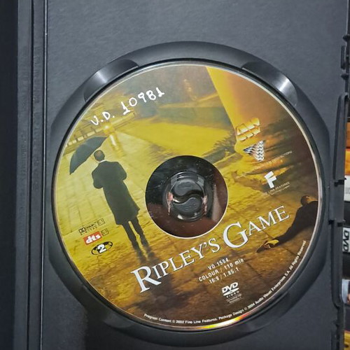 Ripley's Game DVD used, adventure drama with subtitles