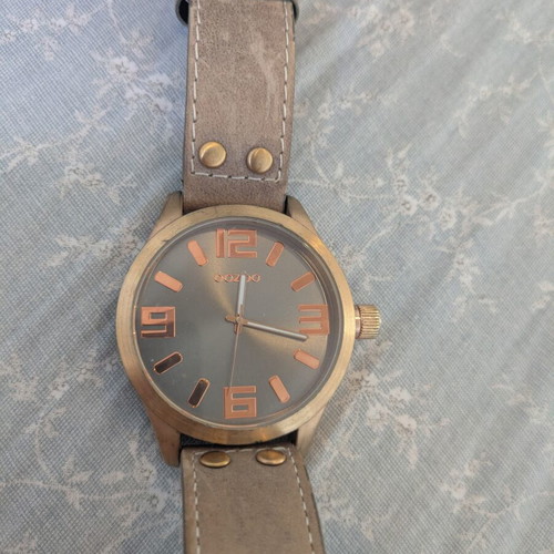 Oozoo watch used, beige unisex