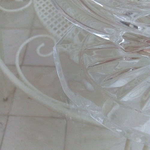 Crystal candlestick like new with minor damage