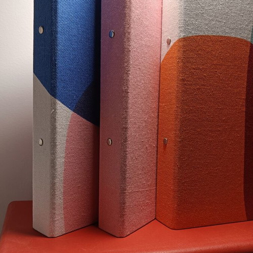 Flying Tiger Copenhagen A4 fabric binders set of 3 like new