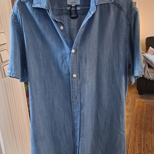 Reiss denim shirt like new, blue, size S