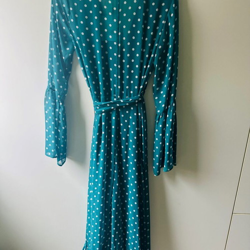 BSB Maxi Dress Green Polka Dot Brand New with Tags